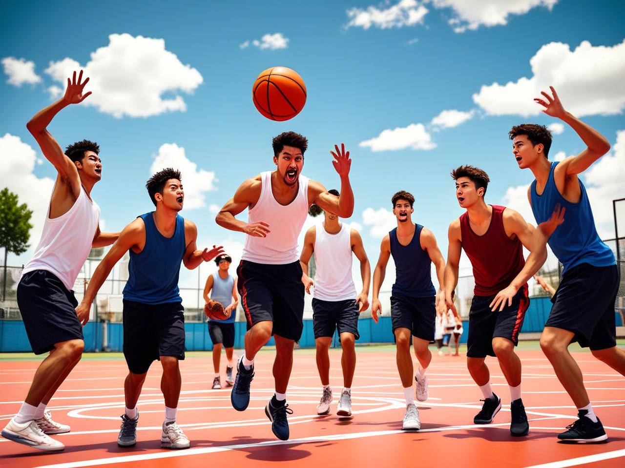 美洲篮球赛场上展现激烈对抗，赛事精彩纷呈